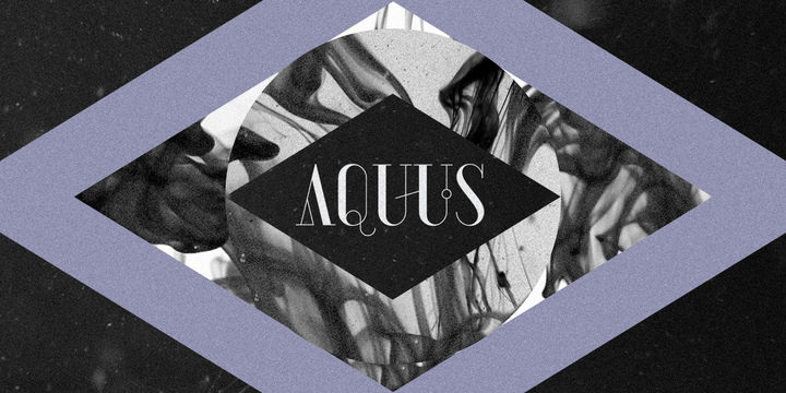 Beispiel einer Aquus-Schriftart #1