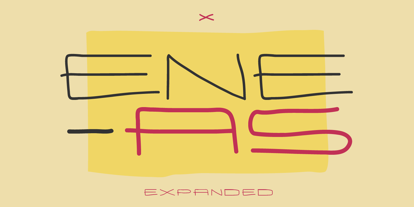 Schriftart Eneas Expanded