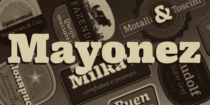 Beispiel einer Mayonez-Schriftart #1