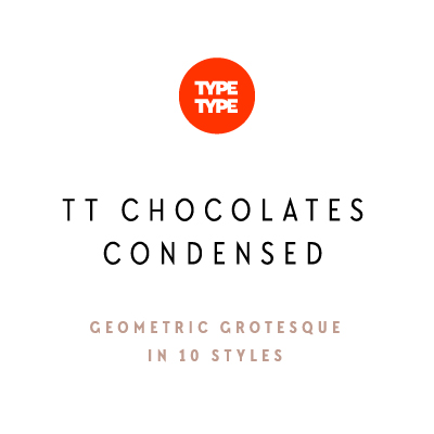 Beispiel einer TT Chocolates Condensed-Schriftart #1