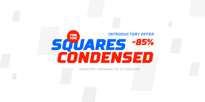 Beispiel einer TT Squares Condensed-Schriftart #1