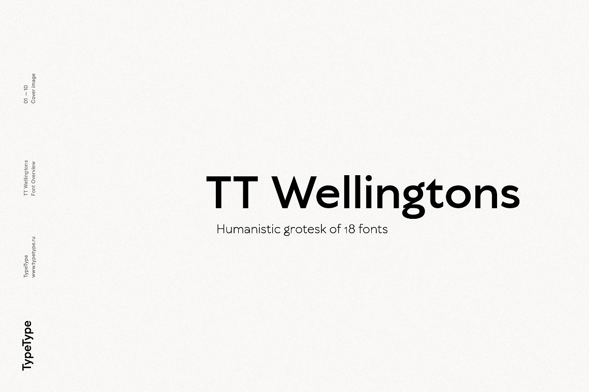Beispiel einer TT Wellingtons-Schriftart #1