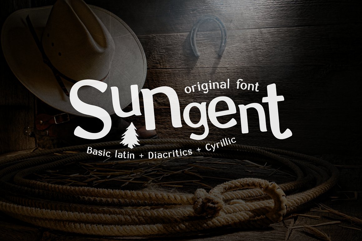 Schriftart Sungent