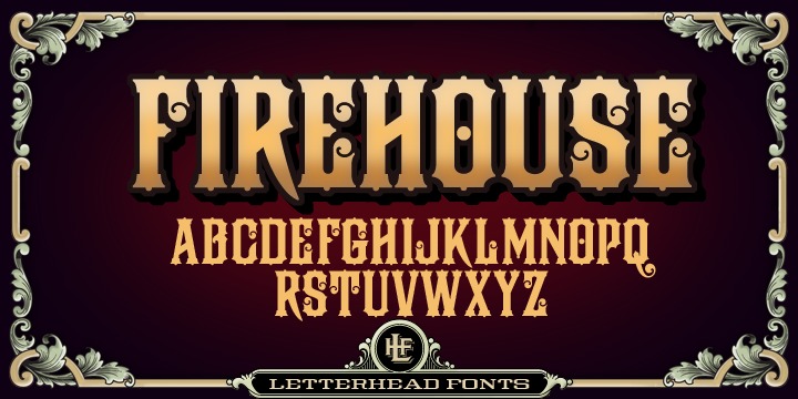 Beispiel einer LHF Firehouse-Schriftart #1