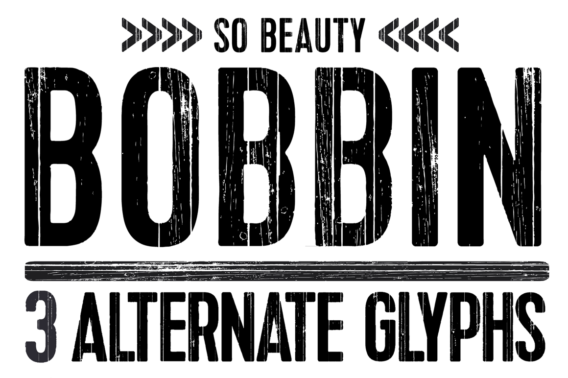 Schriftart Bobbin