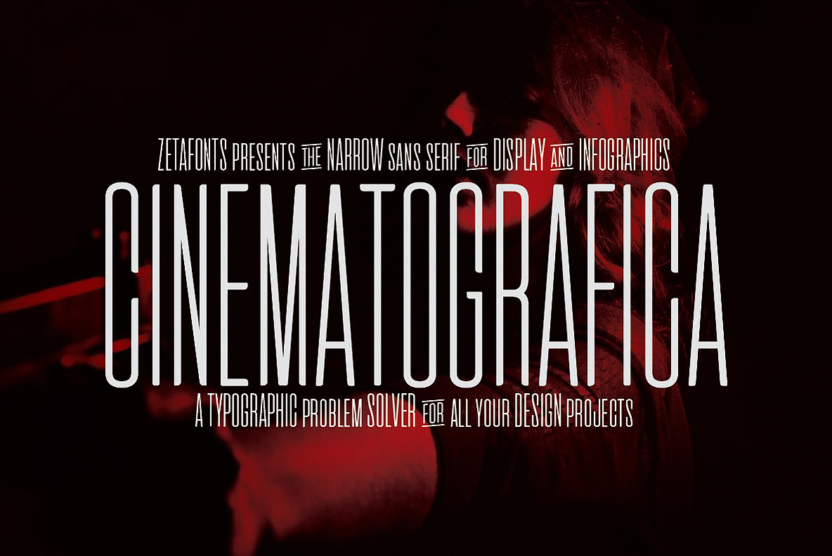 Beispiel einer Cinematografica-Schriftart #1