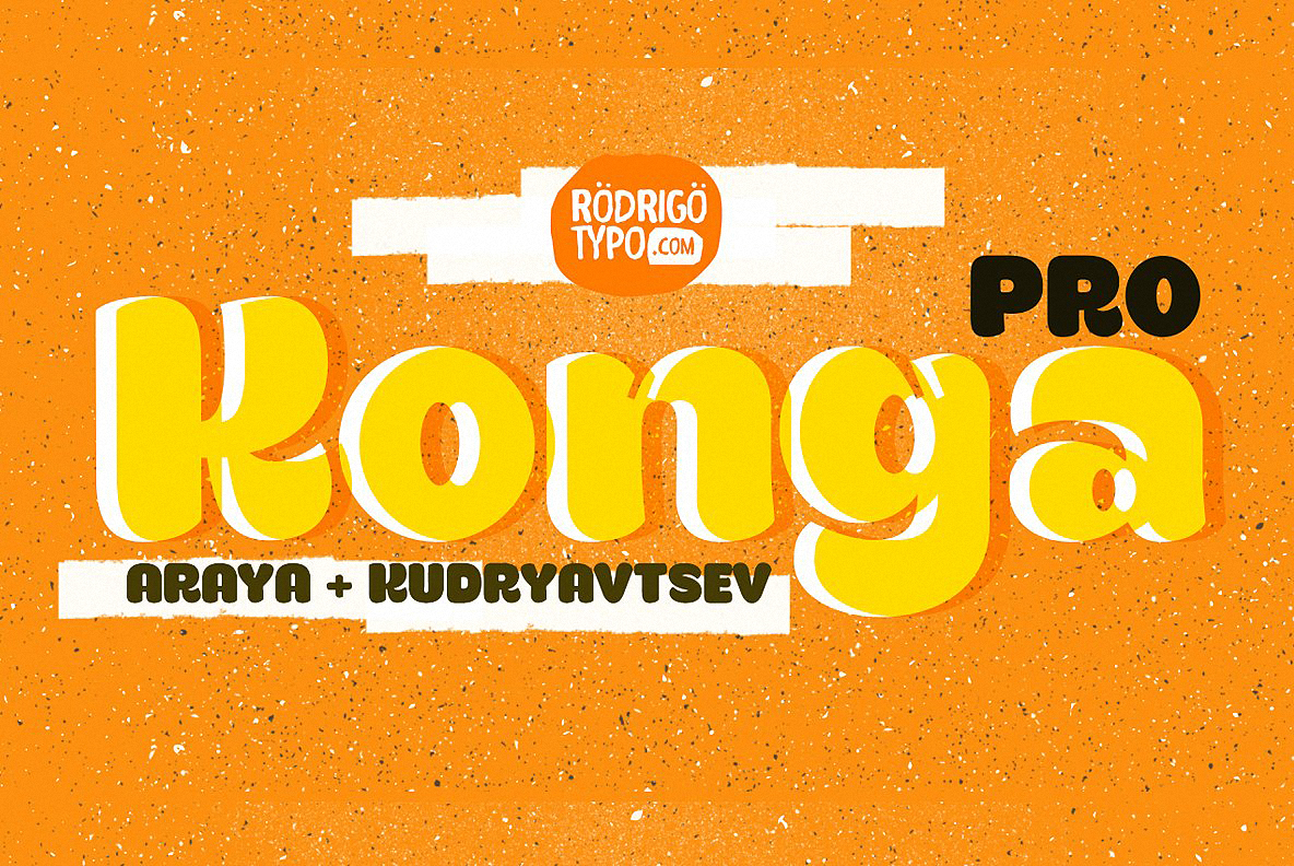 Beispiel einer Konga Pro-Schriftart #1