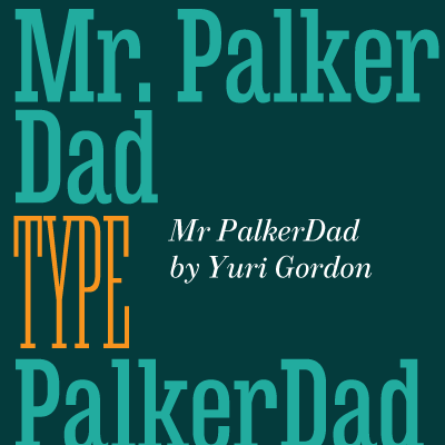 Beispiel einer Mr Palker Dad-Schriftart #1