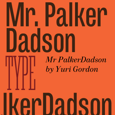 Beispiel einer Mr Palker Dadson-Schriftart #1