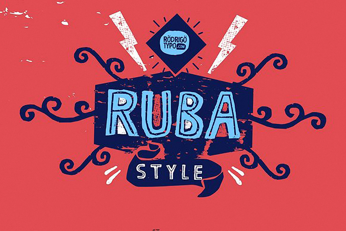 Beispiel einer RUBA Style-Schriftart #1