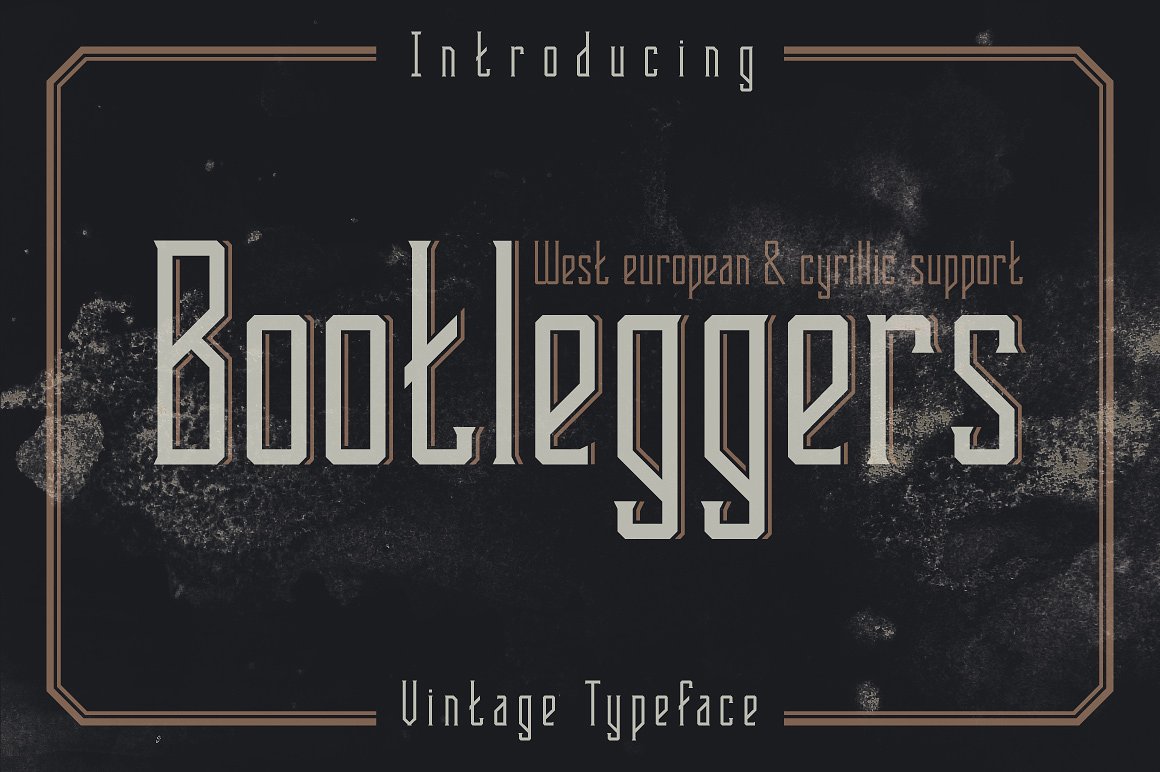 Beispiel einer Bootleggers-Schriftart #1