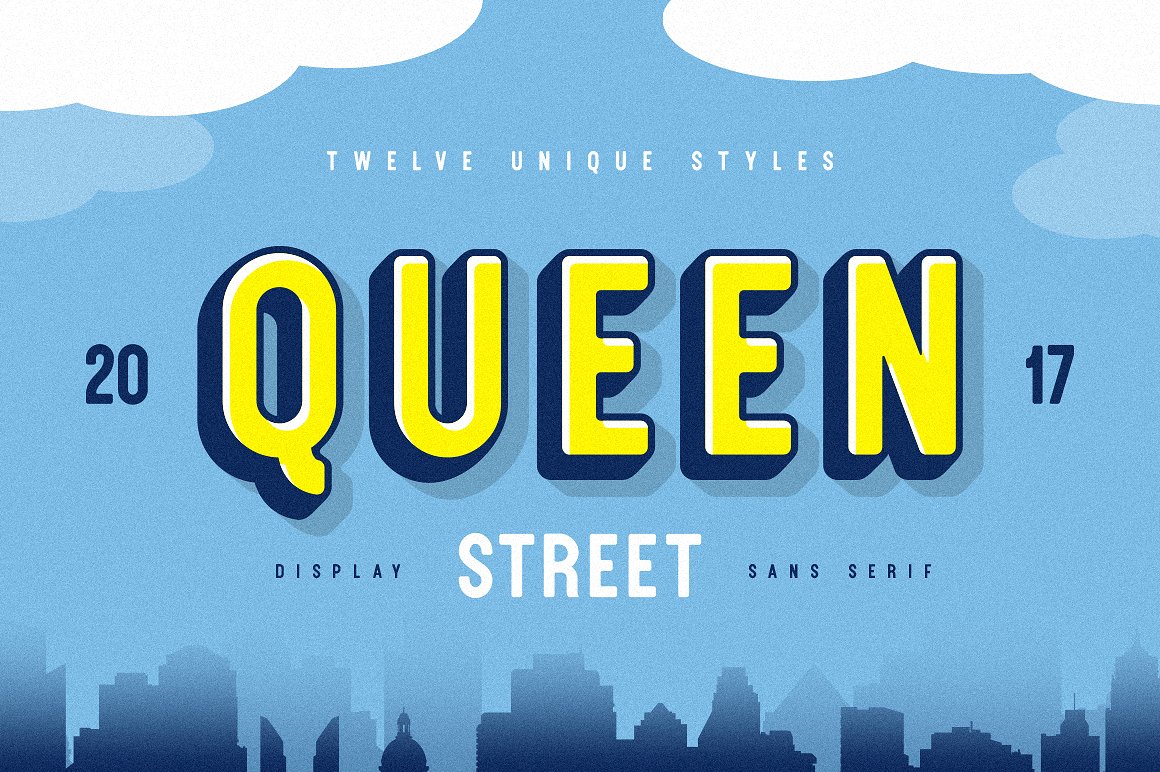 Beispiel einer Queen Street-Schriftart #1