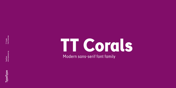 Beispiel einer TT Corals-Schriftart #1
