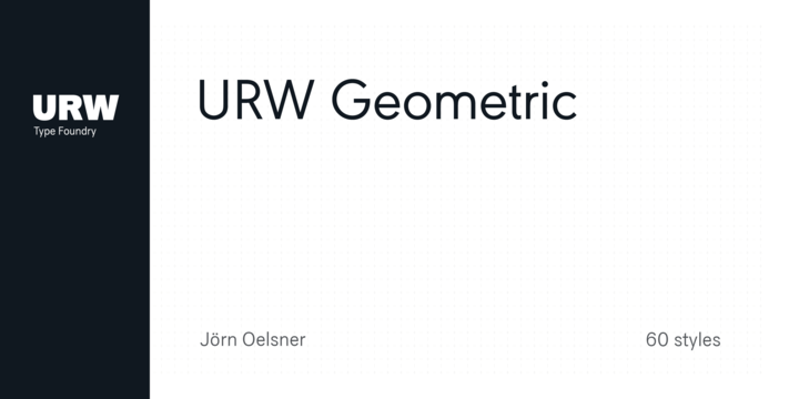 Beispiel einer URW Geometric-Schriftart #1