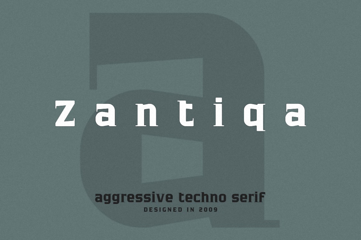 Beispiel einer Zantiqa 4F-Schriftart #1