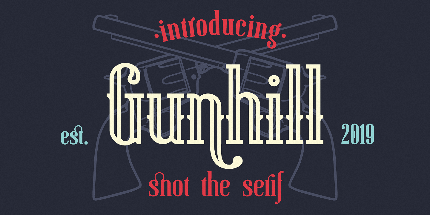 Beispiel einer Gunhill-Schriftart #1