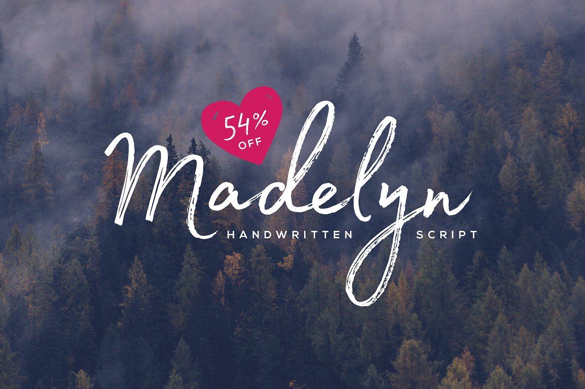 Beispiel einer Madelyn-Schriftart #1