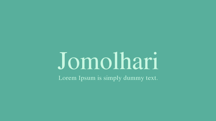 Beispiel einer Jomolhari-Schriftart #1