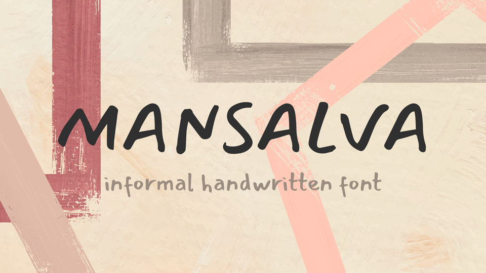 Beispiel einer Mansalva-Schriftart #1