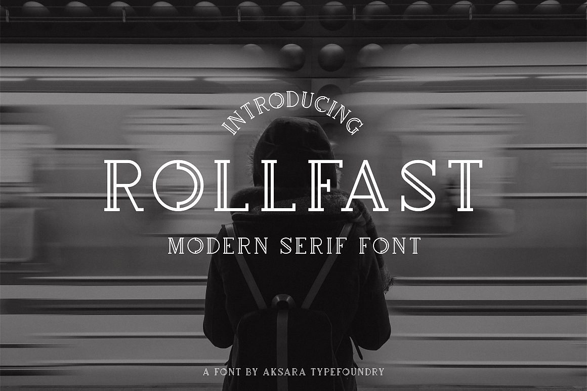 Beispiel einer Rollfast-Schriftart #1