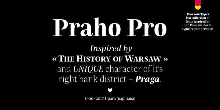 Beispiel einer Praho Pro-Schriftart #1