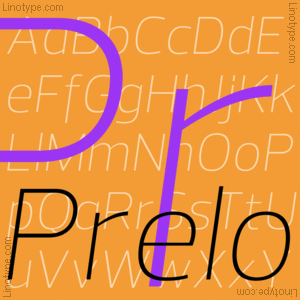 Schriftart Prelo