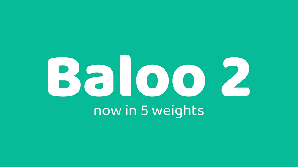 Beispiel einer Baloo 2-Schriftart #1