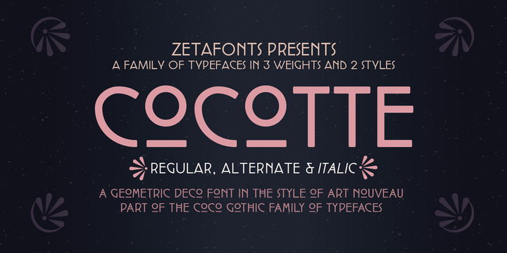 Beispiel einer Cocotte-Schriftart #1