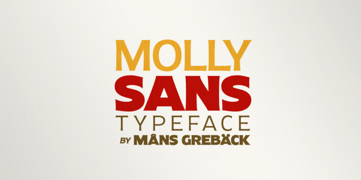 Beispiel einer Molly Sans-Schriftart #1