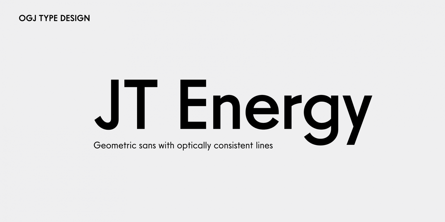 Beispiel einer JT Energy-Schriftart #1