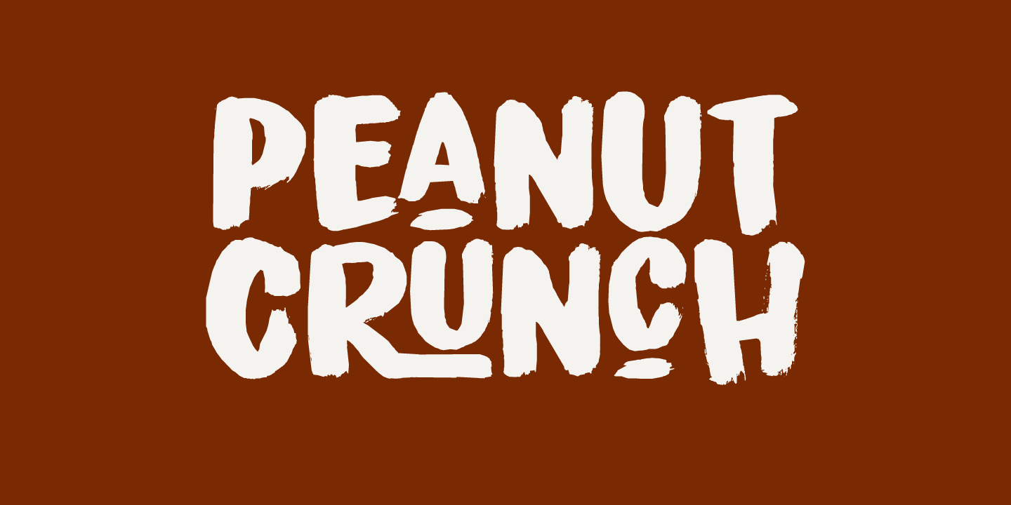 Beispiel einer Peanut Crunch-Schriftart #1