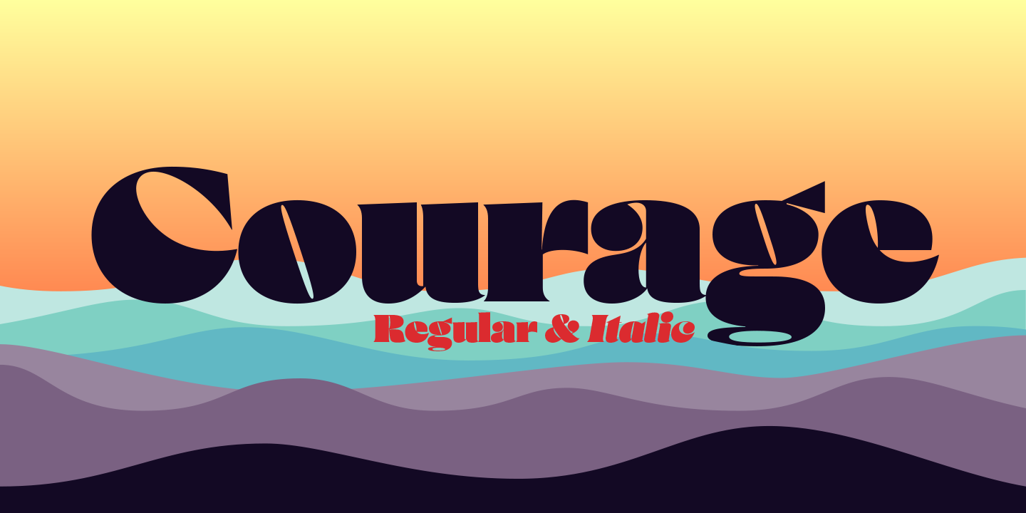 Beispiel einer Courage-Schriftart #1