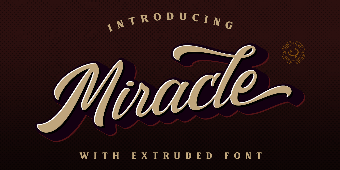 Beispiel einer Miracle-Schriftart #1