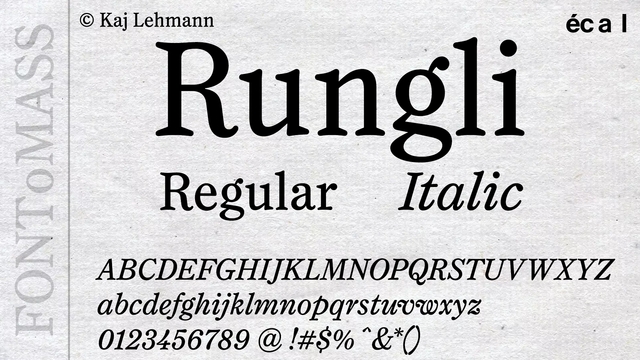 Beispiel einer Rungli-Schriftart #1