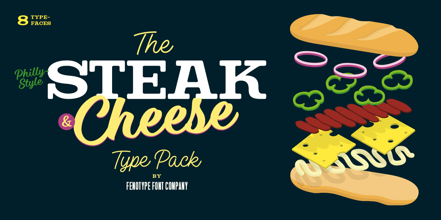 Schriftart Steak And Cheese