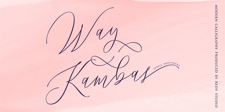 Beispiel einer Way Kambas-Schriftart #1