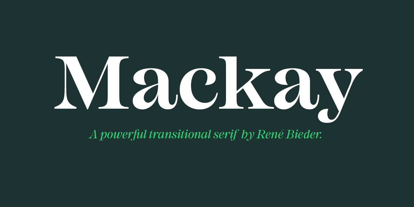Beispiel einer Mackay-Schriftart #1