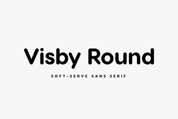 Beispiel einer Visby Round CF-Schriftart #1