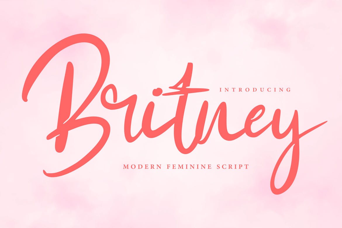 Beispiel einer Britney-Schriftart #1