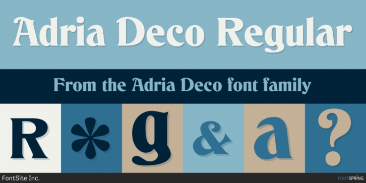 Beispiel einer Adria Deco-Schriftart #1