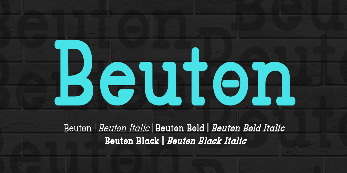 Schriftart Beuton
