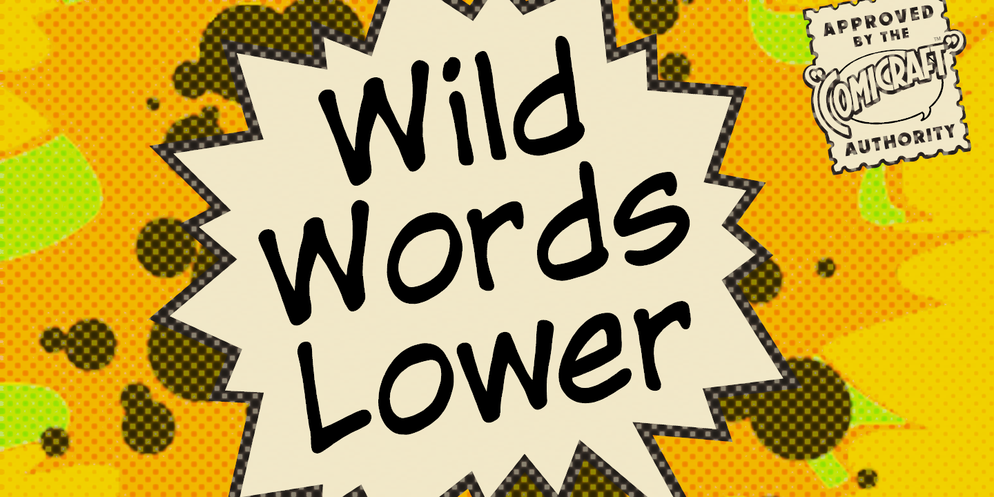 Beispiel einer WildWords Lower-Schriftart #1