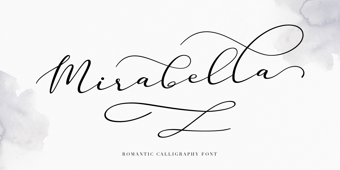 Beispiel einer Mirabella-Schriftart #1