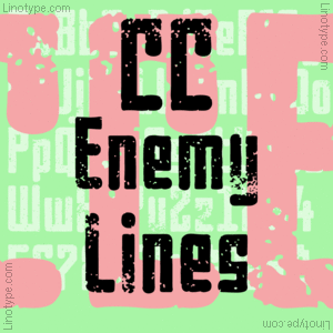 Beispiel einer Enemy Lines-Schriftart #1