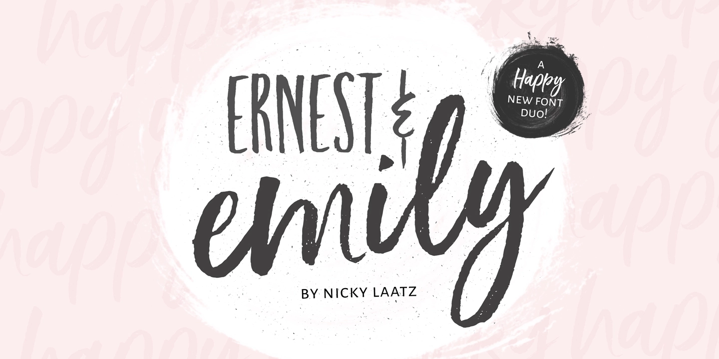 Beispiel einer Ernest and Emily-Schriftart #1