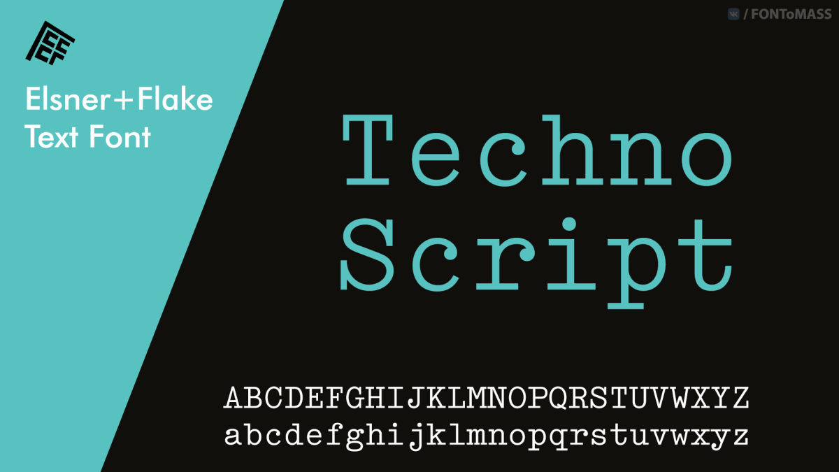 Beispiel einer Techno Script-Schriftart #1