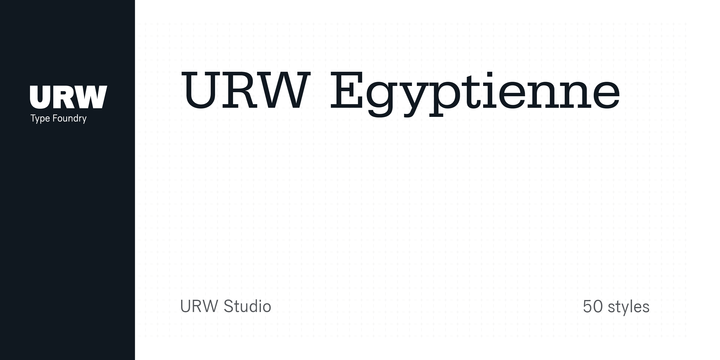 Beispiel einer Egyptienne URW-Schriftart #1