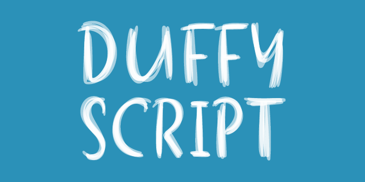 Beispiel einer Duffy-Schriftart #1