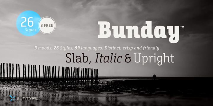 Schriftart BundaySlab