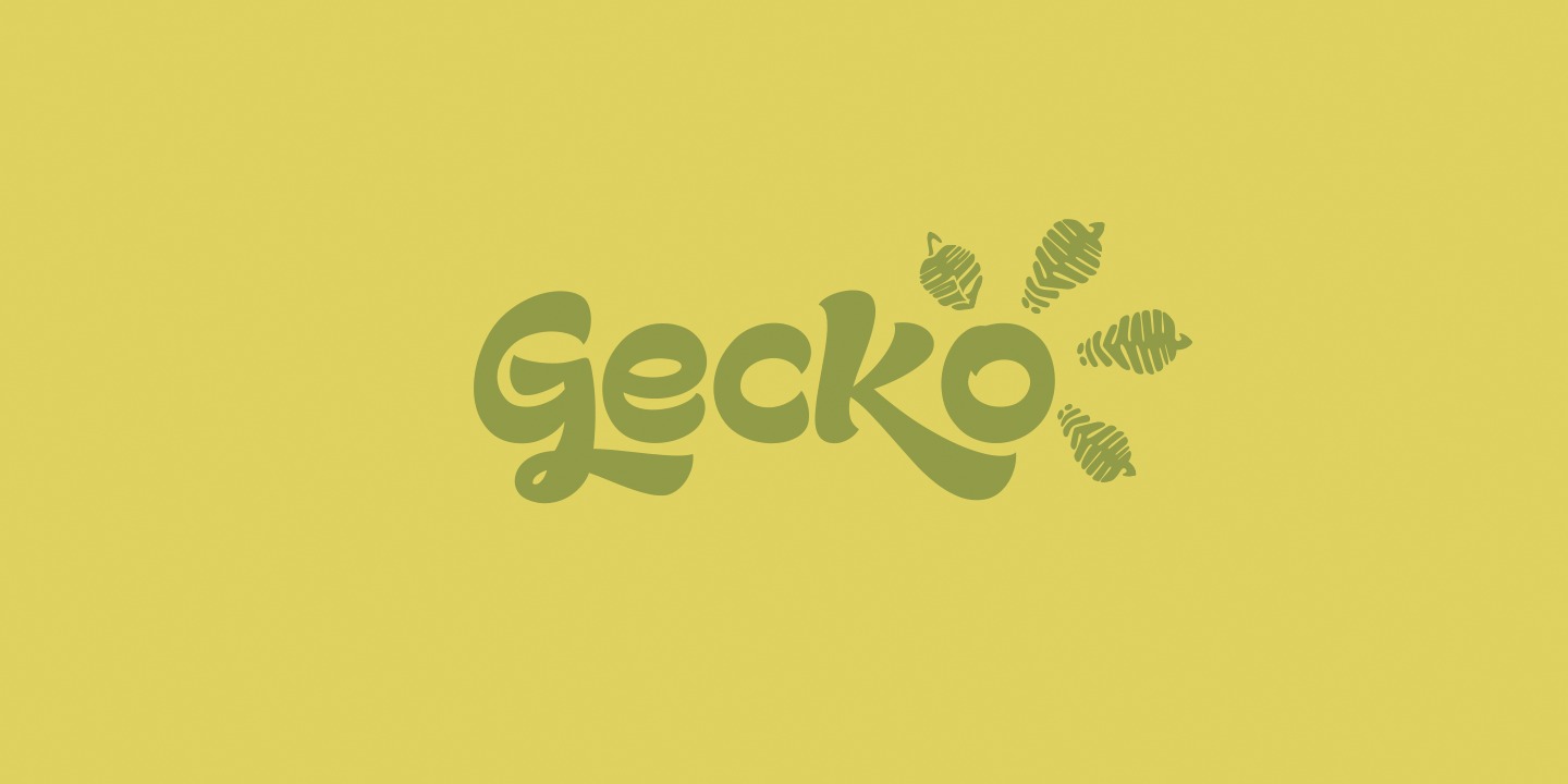 Beispiel einer Gecko-Schriftart #1